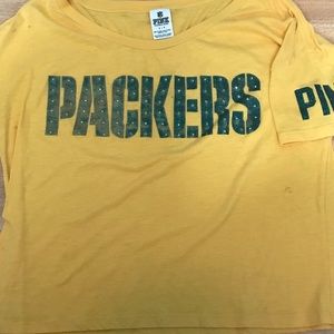 Packers cropped tee VS PINK
